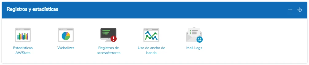 cPanel-registros-estadisticas